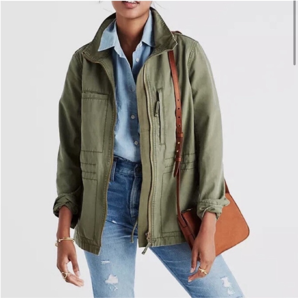 Madewell Fleet Army Green Utility Jacket